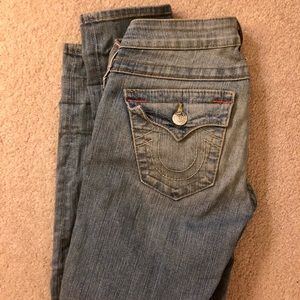 TRUE RELIGION Julie low rise skinny jeans size 26